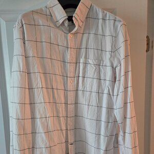 Club Monaco Windowpane Flannel Button-Down